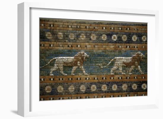 Lions, Ishtar Gate, Babylon-null-Framed Photographic Print