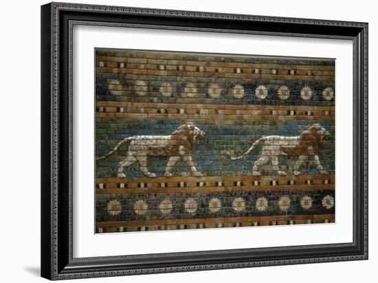 Lions, Ishtar Gate, Babylon-null-Framed Photographic Print