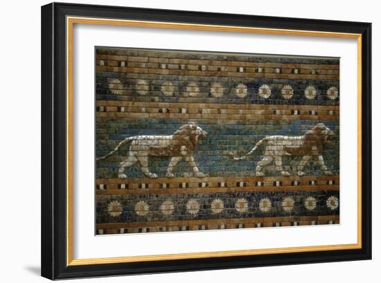 Lions, Ishtar Gate, Babylon-null-Framed Photographic Print