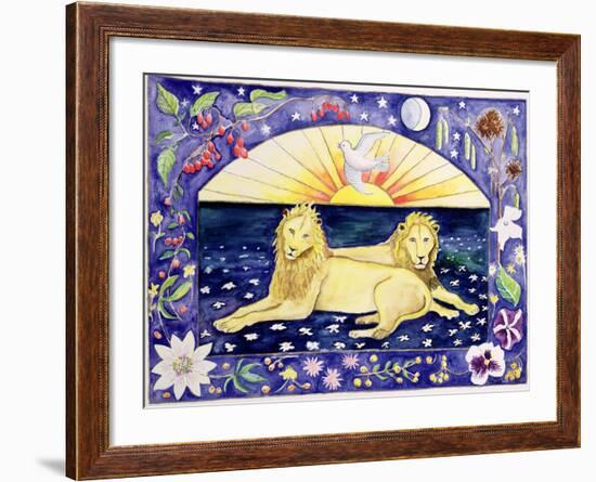 Lions (Month of December from a Calendar)-Vivika Alexander-Framed Giclee Print