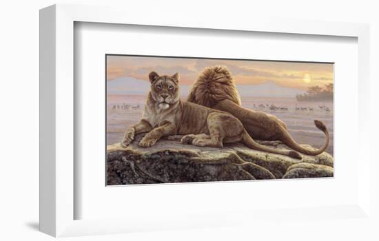 Lions of the Mara-Kalon Baughan-Framed Art Print