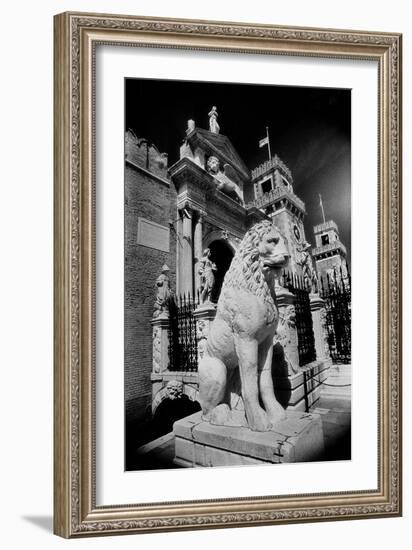 Lions Outside Tne Gates of the Arsenale-Simon Marsden-Framed Giclee Print