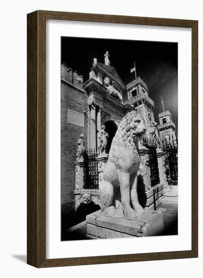 Lions Outside Tne Gates of the Arsenale-Simon Marsden-Framed Giclee Print