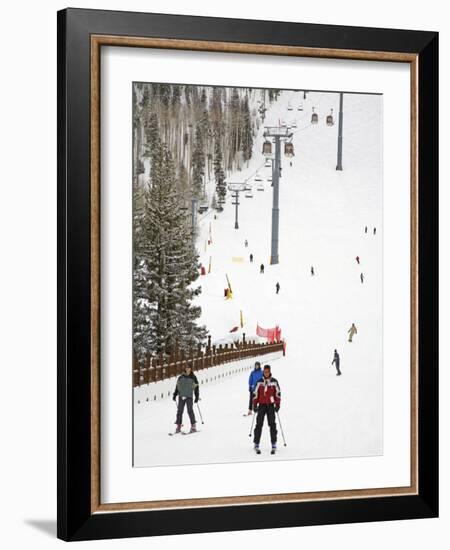 Lionshead Village Ski Run, Vail Ski Resort, Rocky Mountains, Colorado, USA-Richard Cummins-Framed Photographic Print