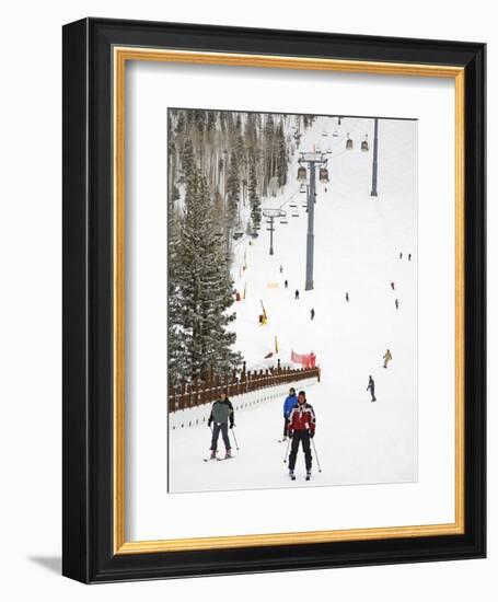 Lionshead Village Ski Run, Vail Ski Resort, Rocky Mountains, Colorado, USA-Richard Cummins-Framed Photographic Print