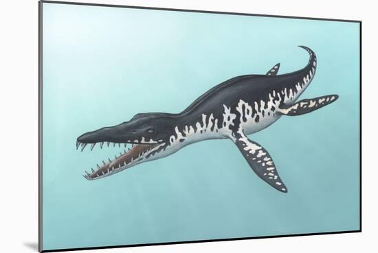 Liopleurodon Marine Reptile, Artwork-Richard Bizley-Mounted Photographic Print