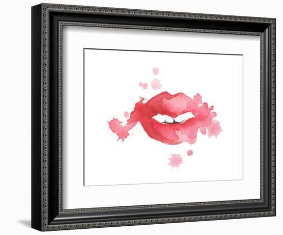 Lip Splash-Alicia Zyburt-Framed Premium Giclee Print