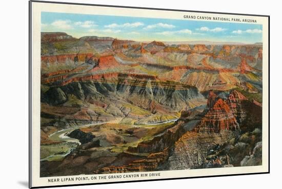 Lipan Point, Grand Canyon-null-Mounted Art Print