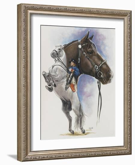 Lippizaner-Barbara Keith-Framed Giclee Print