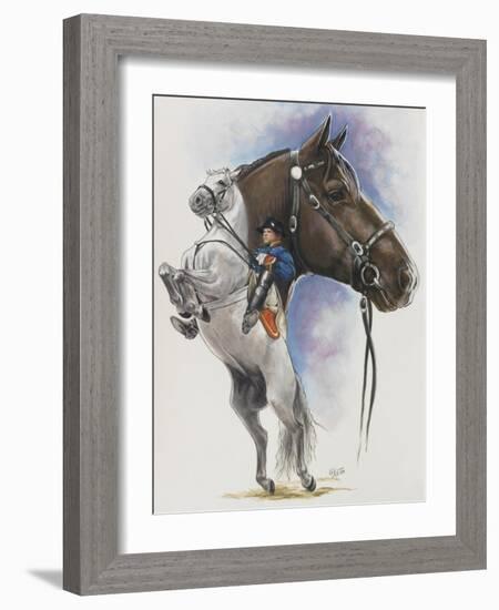 Lippizaner-Barbara Keith-Framed Giclee Print