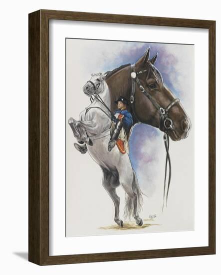 Lippizaner-Barbara Keith-Framed Giclee Print