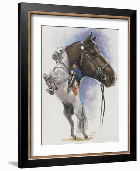 Lippizaner-Barbara Keith-Framed Giclee Print