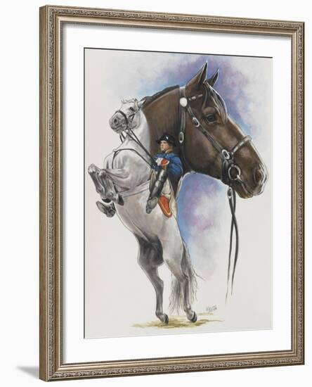 Lippizaner-Barbara Keith-Framed Giclee Print