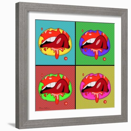 Lips 2-Mark Ashkenazi-Framed Giclee Print