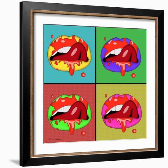 Lips 2-Mark Ashkenazi-Framed Giclee Print