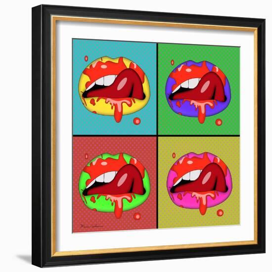 Lips 2-Mark Ashkenazi-Framed Giclee Print