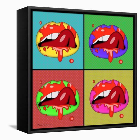 Lips 2-Mark Ashkenazi-Framed Premier Image Canvas