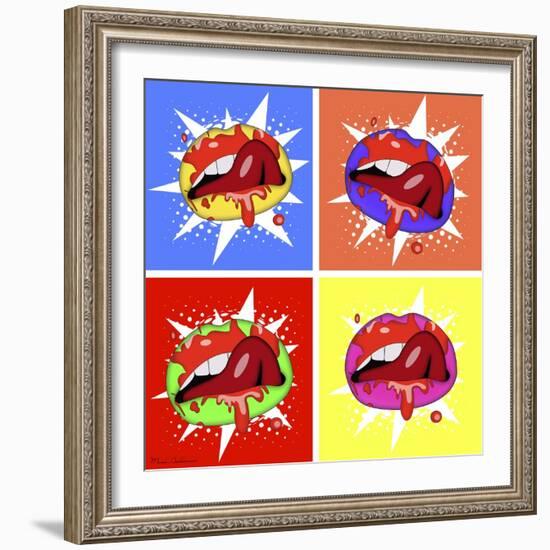 Lips 3-Mark Ashkenazi-Framed Giclee Print