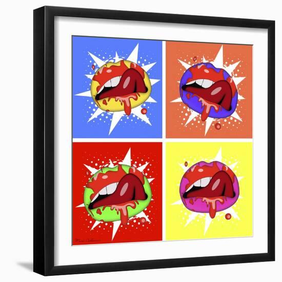 Lips 3-Mark Ashkenazi-Framed Giclee Print