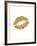 Lips Gold-Brett Wilson-Framed Art Print