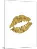 Lips Gold-Brett Wilson-Mounted Art Print