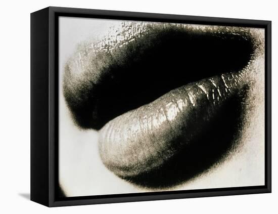 Lips of a Woman-Cristina-Framed Premier Image Canvas