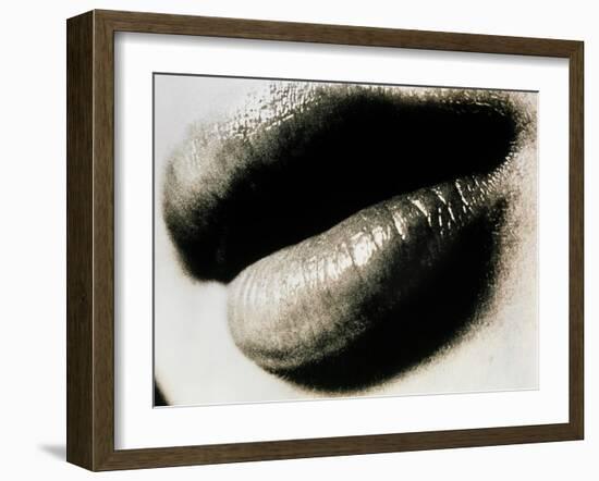 Lips of a Woman-Cristina-Framed Photographic Print