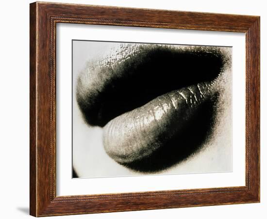 Lips of a Woman-Cristina-Framed Photographic Print