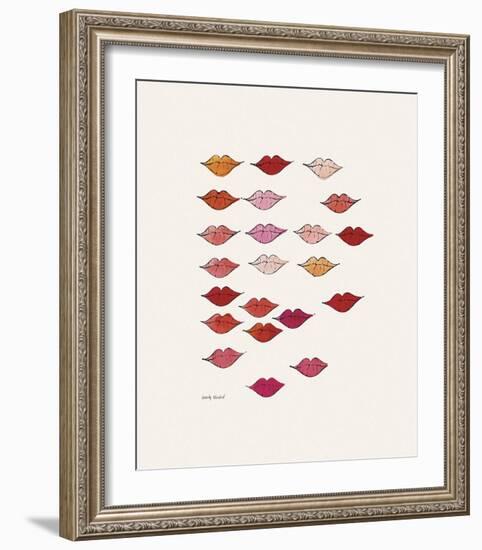 Lips-Andy Warhol-Framed Giclee Print