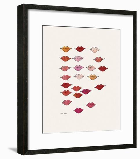 Lips-Andy Warhol-Framed Giclee Print