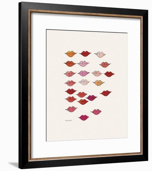 Lips-Andy Warhol-Framed Giclee Print