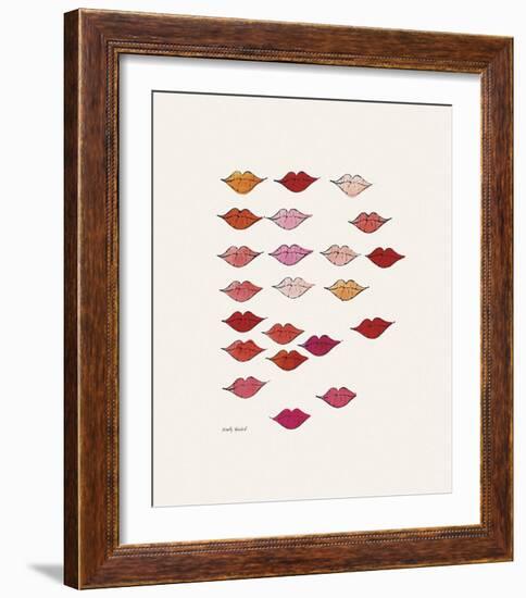 Lips-Andy Warhol-Framed Giclee Print