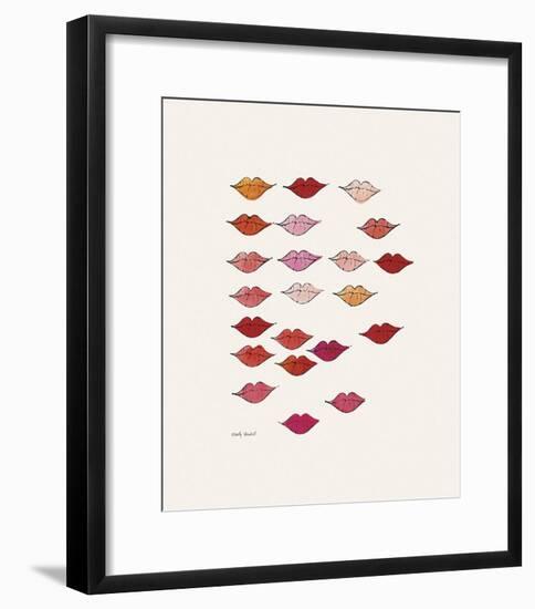 Lips-Andy Warhol-Framed Giclee Print