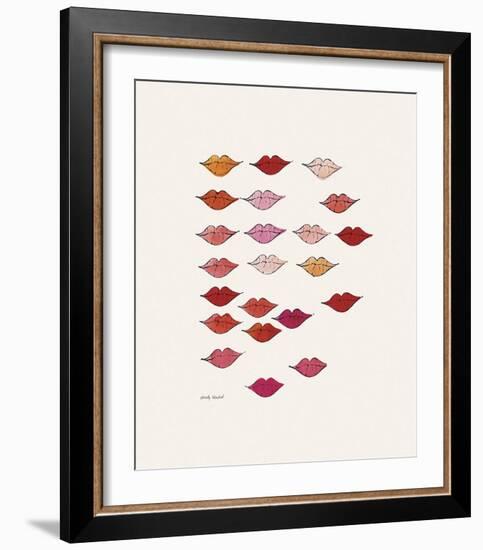 Lips-Andy Warhol-Framed Giclee Print