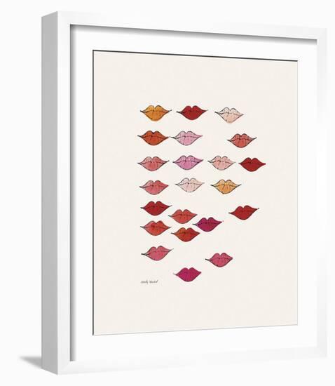 Lips-Andy Warhol-Framed Giclee Print