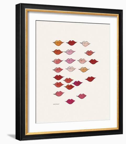 Lips-Andy Warhol-Framed Giclee Print