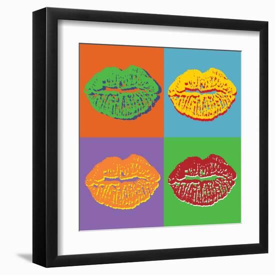 Lips-vadimmmus-Framed Art Print