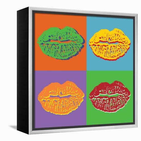 Lips-vadimmmus-Framed Stretched Canvas