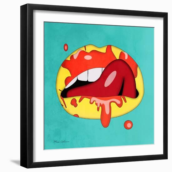 Lips-Mark Ashkenazi-Framed Giclee Print