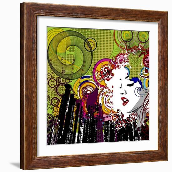 Lips-Jean-François Dupuis-Framed Art Print