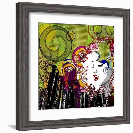 Lips-Jean-François Dupuis-Framed Art Print