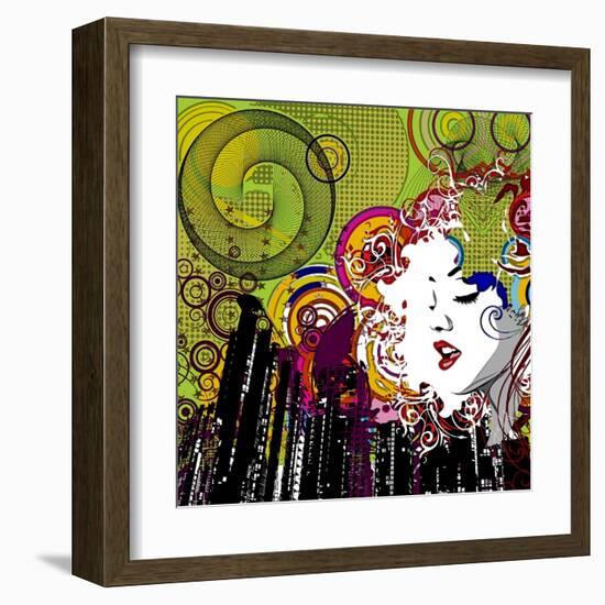 Lips-Jean-François Dupuis-Framed Art Print