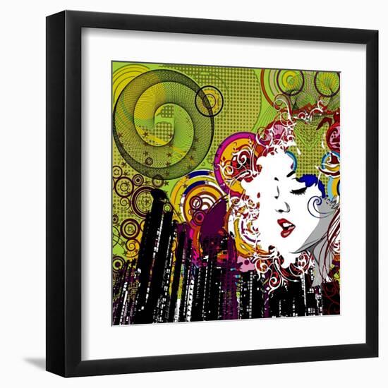 Lips-Jean-François Dupuis-Framed Art Print