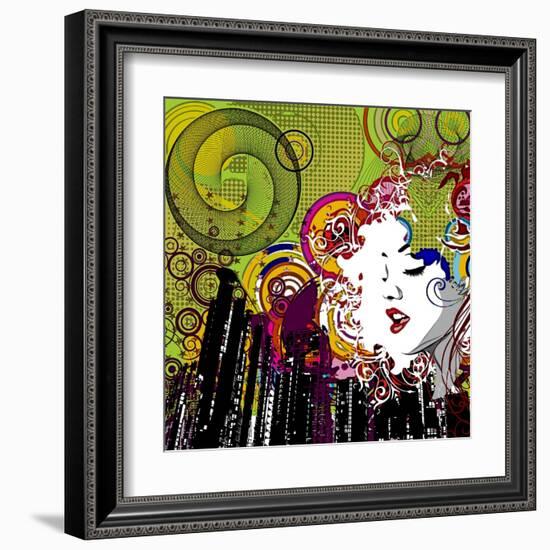 Lips-Jean-François Dupuis-Framed Art Print