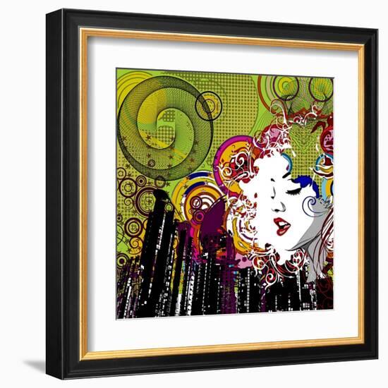 Lips-Jean-François Dupuis-Framed Art Print