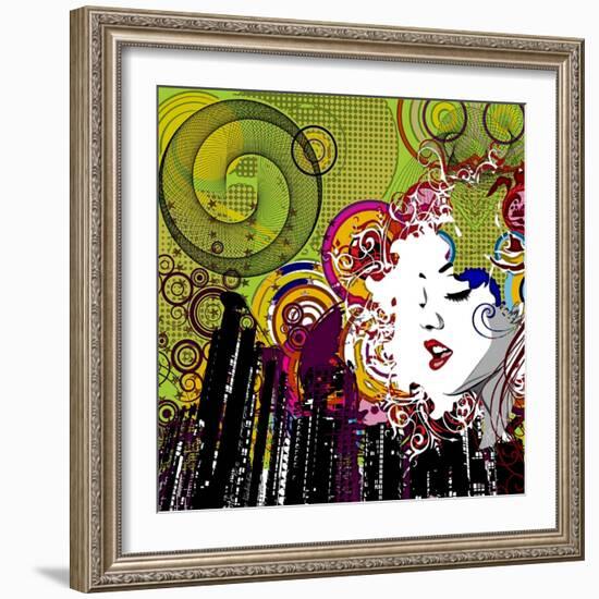 Lips-Jean-François Dupuis-Framed Premium Giclee Print