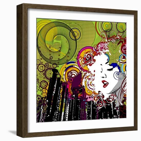 Lips-Jean-François Dupuis-Framed Premium Giclee Print