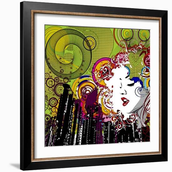 Lips-Jean-François Dupuis-Framed Premium Giclee Print