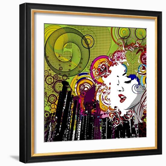 Lips-Jean-François Dupuis-Framed Premium Giclee Print