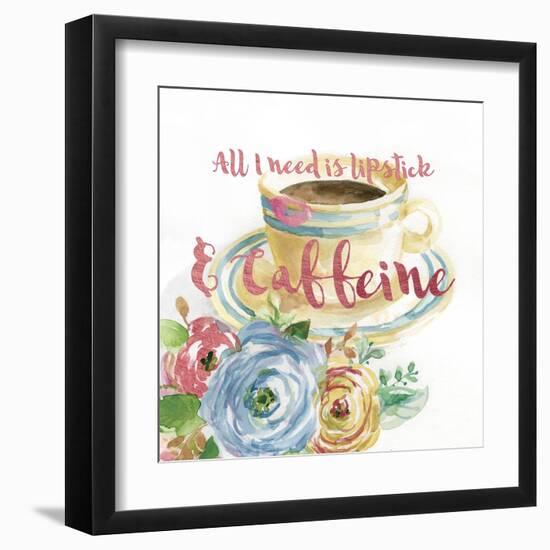 Lipstick and Caffine-Studio Rofino-Framed Art Print